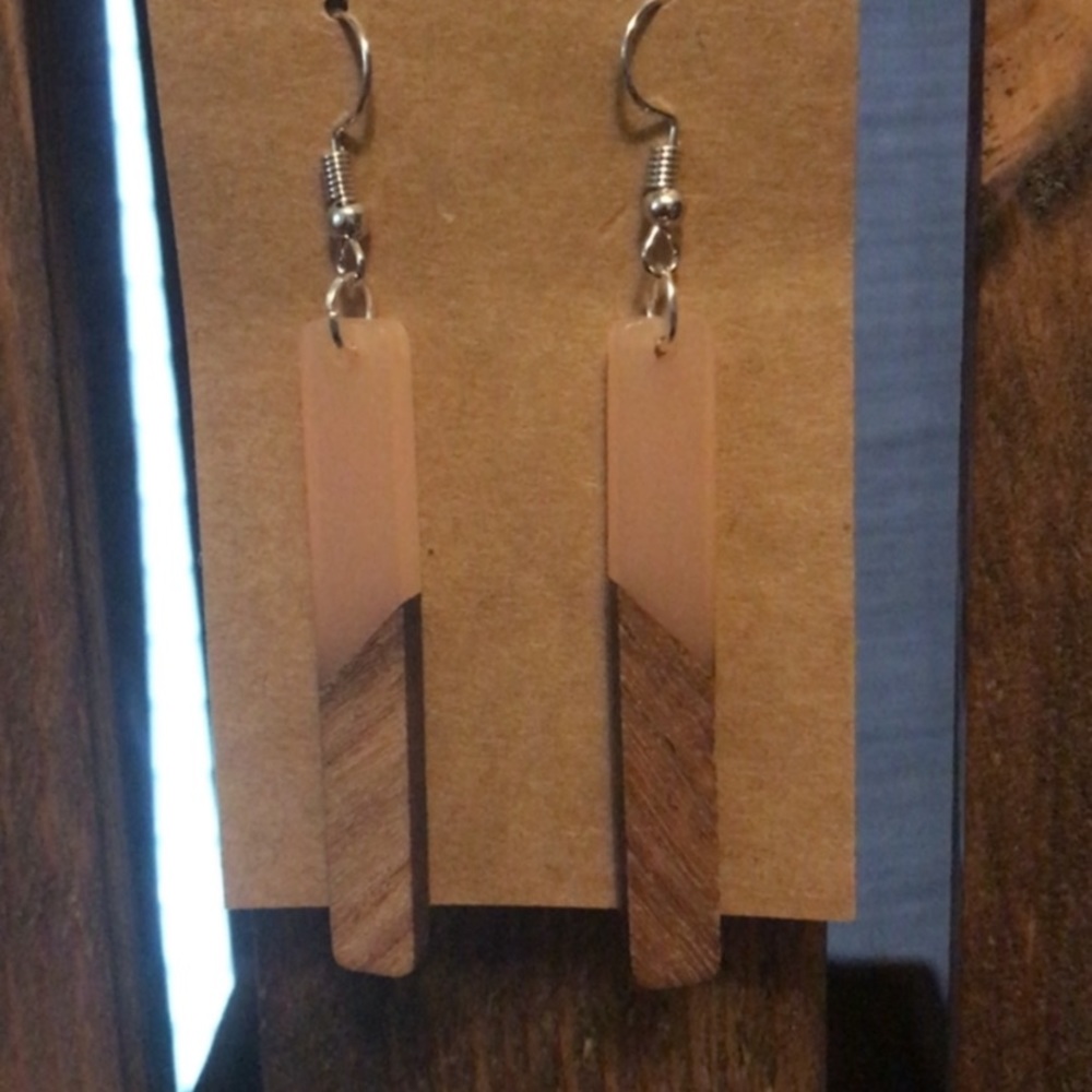 Earrings - Wood and Resin
